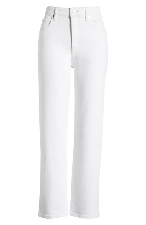 Frame The Ruler High Waist Crop Straight Leg Jeans In Au Natural Clean