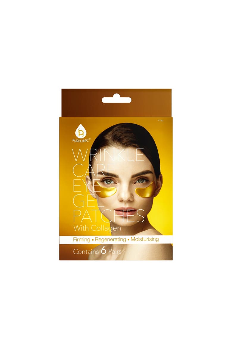 Wrinkle Care Eye Gel Patches, Alternate, color, Gold