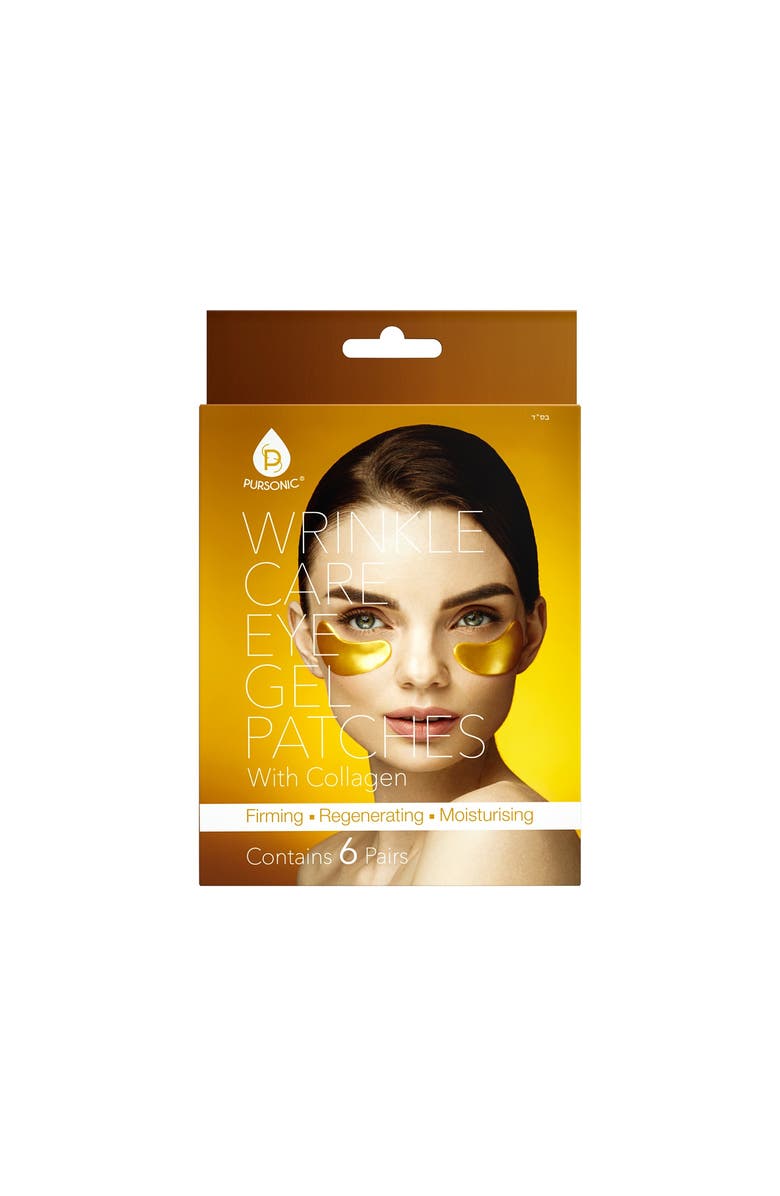 PURSONIC Wrinkle Care Eye Gel Patches, Alternate, color, Gold