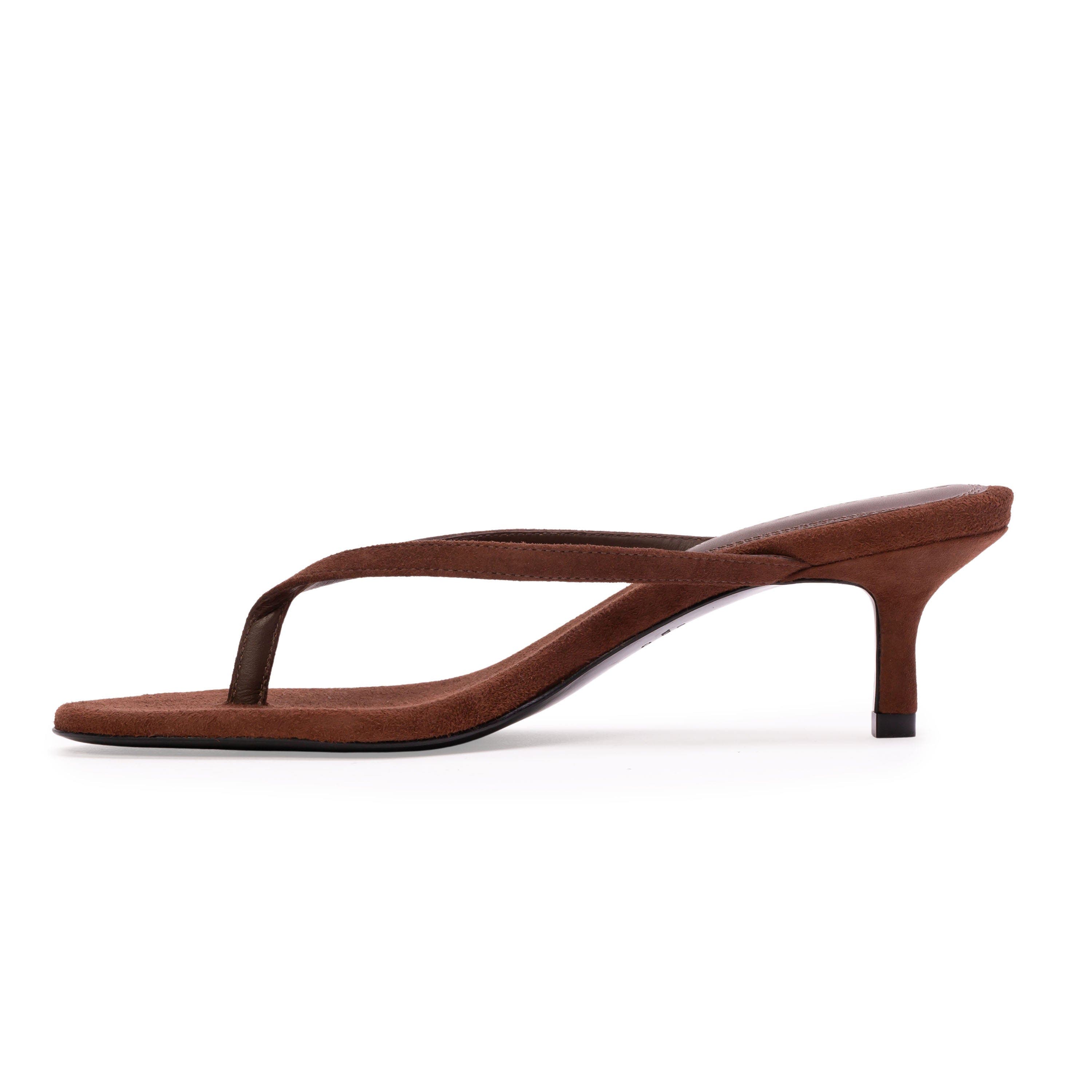 BLACK SUEDE STUDIO Tash 50 Suede Mule, Alternate, color, Brownie Suede