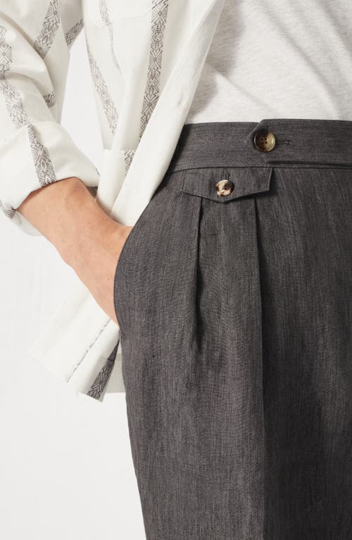 Brunello Cucinelli Tailor Fit Trousers In Anthracite
