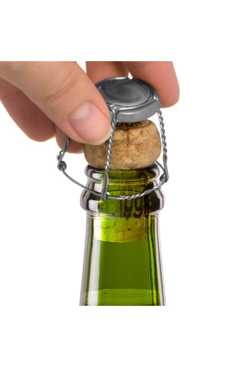 Bubbles Sparkling Wine & Champagne Opener, Alternate, color, Black