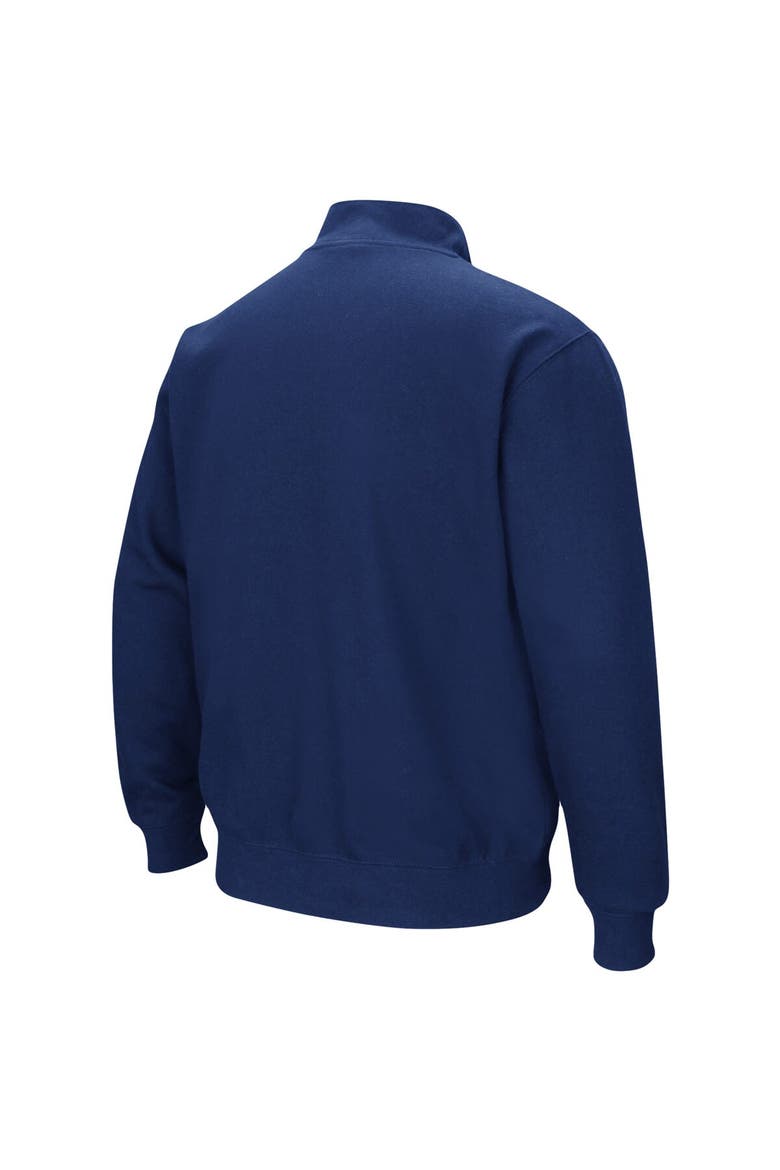 Men's Colosseum Navy Toledo Rockets Tortugas Logo Quarter-Zip Jacket, Alternate, color, Navy