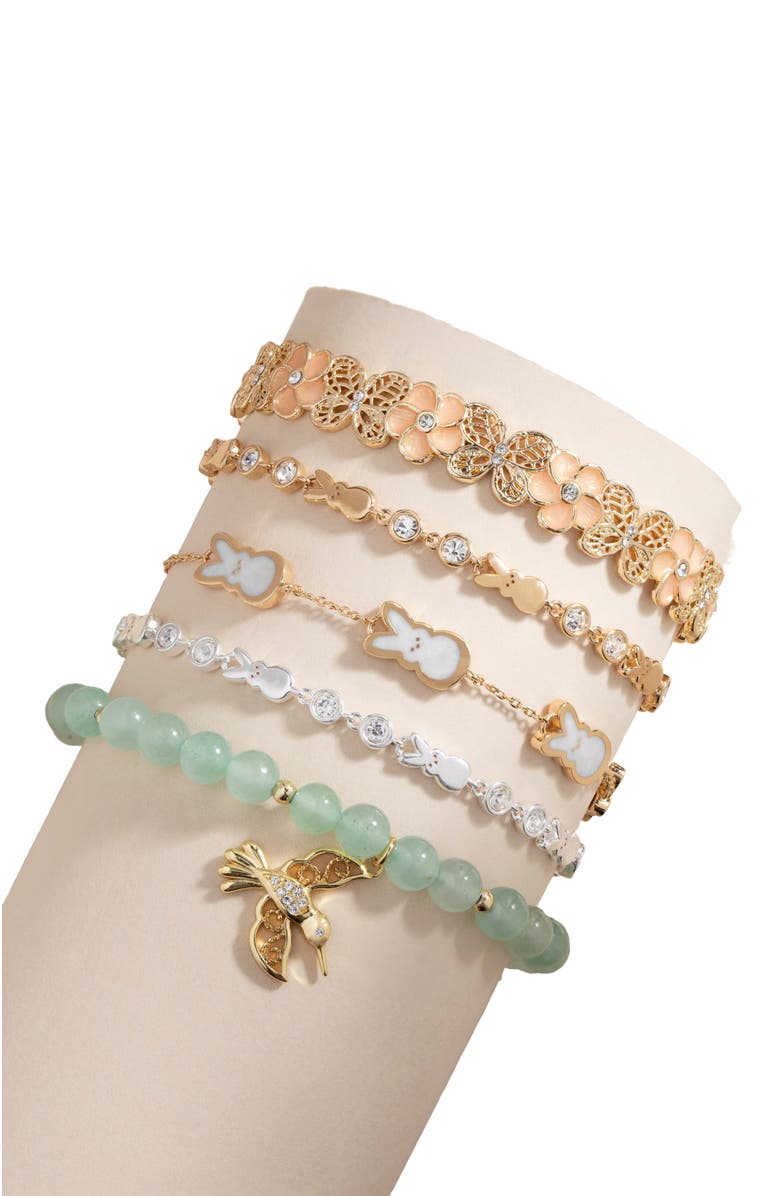 Alex and Ani Peeps<sup>®</sup> Bunny Bolo Bracelet, Alternate, color, Silver