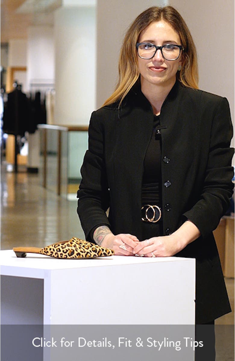 Mocktail Genuine Calf Hair Mule, sales video thumbnail