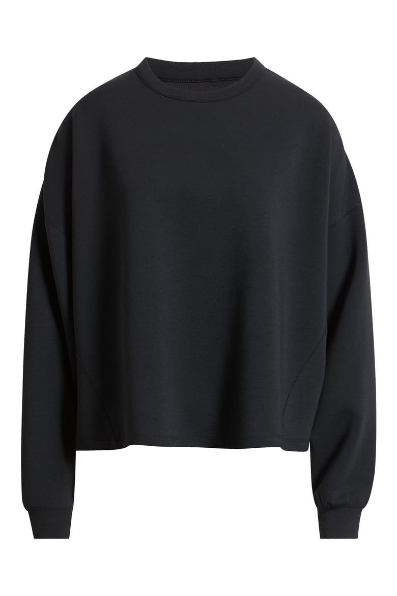 ImpossiblySoft Dri-FIT Oversize Sweatshirt, Alternate, color, BLACK/DARK SMOKE GREY