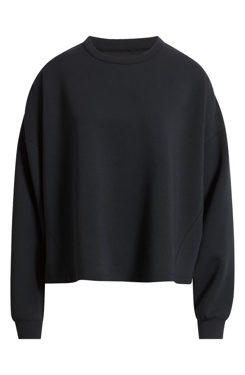 Nike ImpossiblySoft Dri-FIT Oversize Sweatshirt, Alternate, color, Black/ Dark Smoke Grey