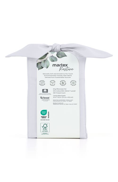 Westpoint Home Set Of 2 Cotton & Tencel® Lyocell Sateen Pillowcases In White