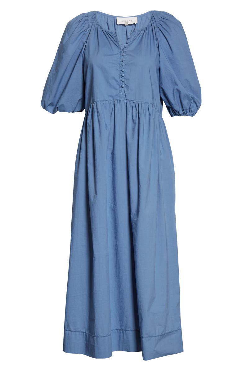 THE GREAT. The Ravine Cotton Midi Dress, Alternate, color,