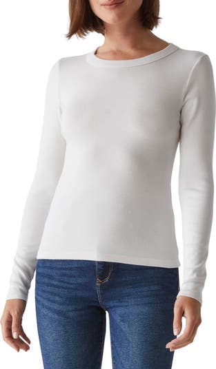 (取寄) マイケル スターズ レディース ゾラ ロング スリーブ クルー ティー Michael Stars women Zola Long Sleeve Crew Tee White Michael Stars Zola Long Sleeve T-Shirt | Nordstrom