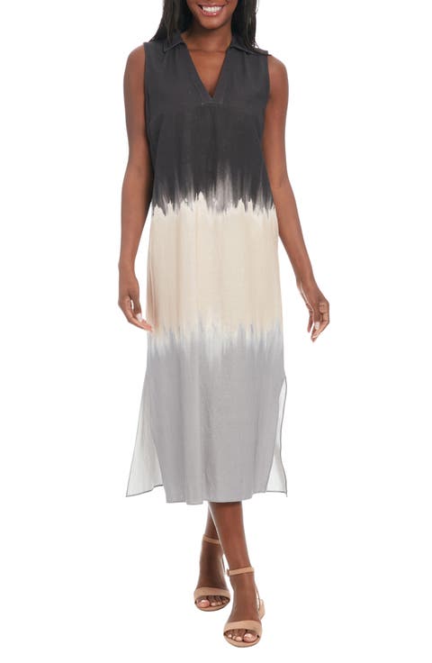 Collared Sleeveless Shift Dress