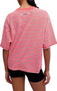 Free People FP Movement Stripe Relaxed Fit Cotton T-Shirt