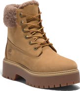 Timberland Stone Street Waterproof Faux Fur Lined Platform Boot