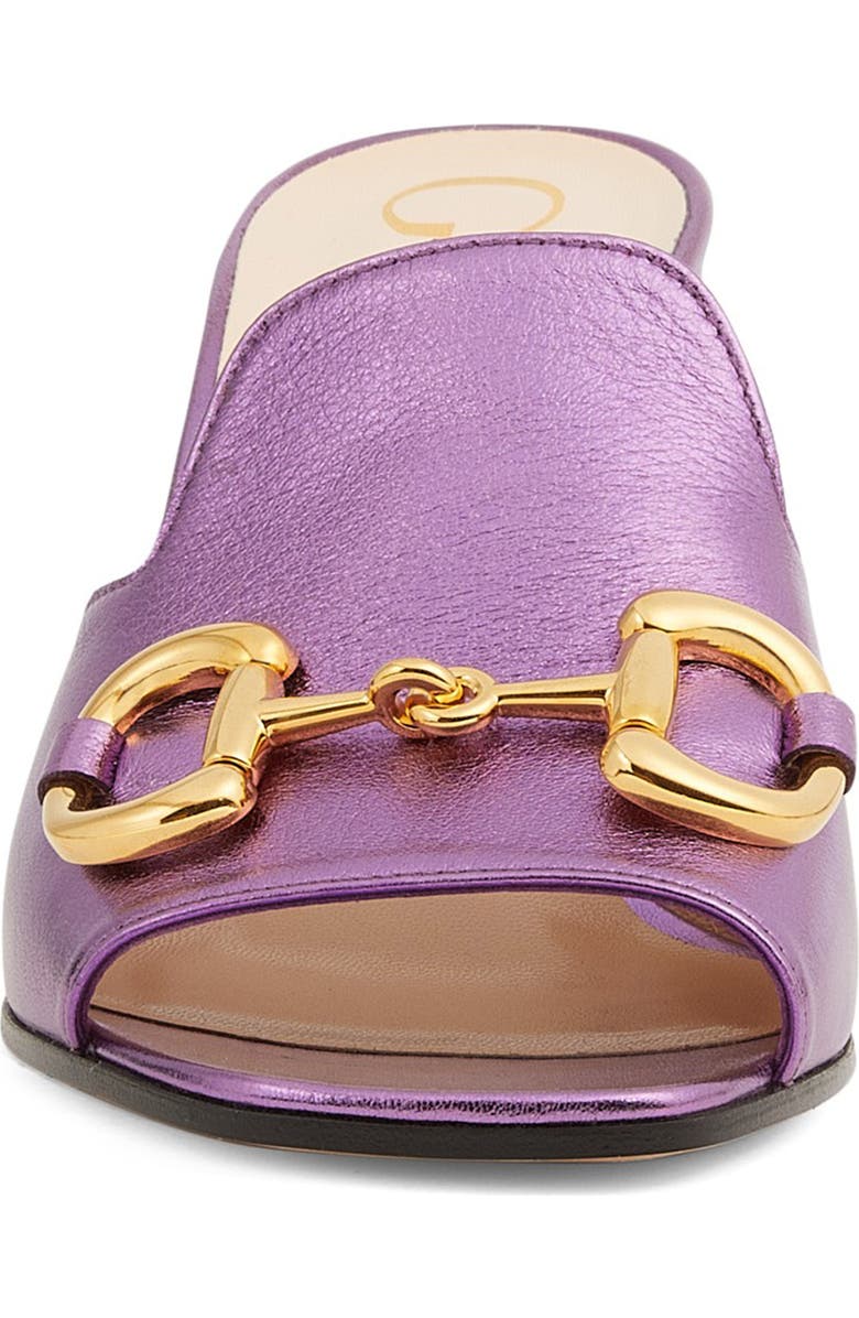 Gucci Baby Horsebit Slide Sandal, Alternate, color,