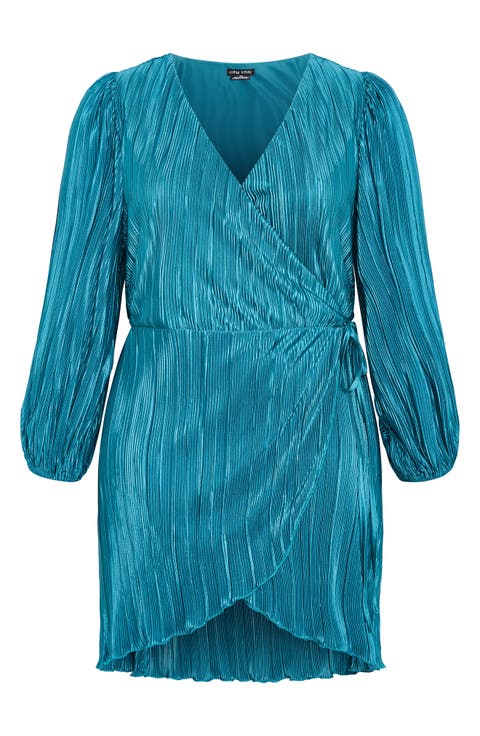 Kira Long Sleeve Wrap Dress