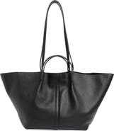 AllSaints Odette East/West Leather Tote Bag