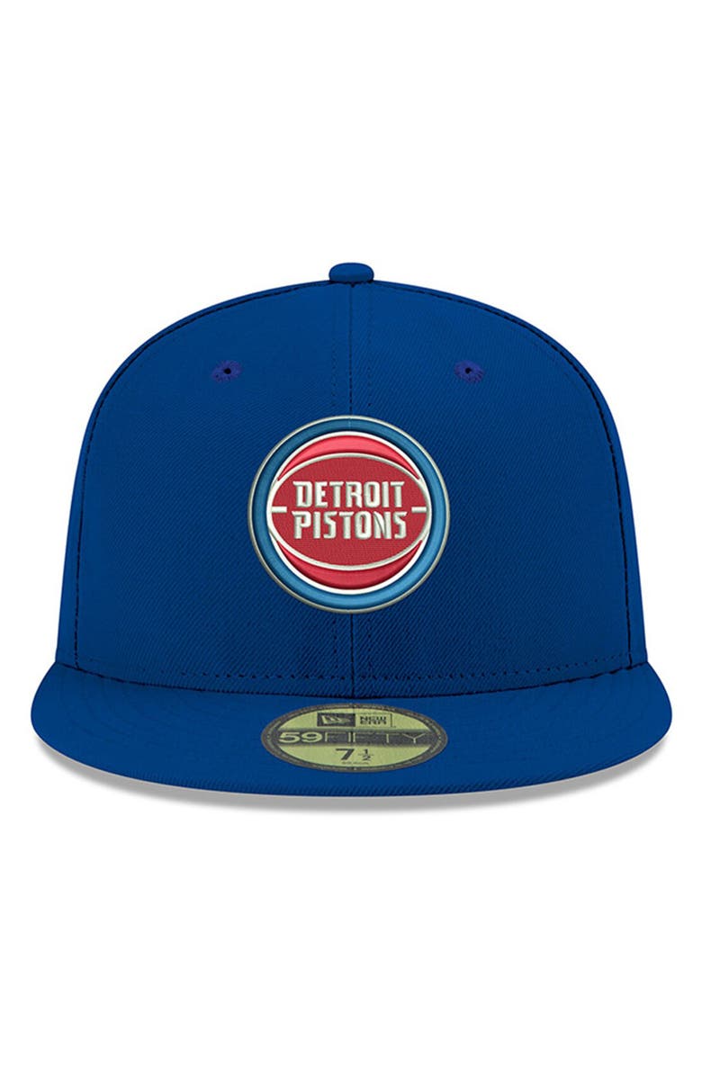 New Era Men's New Era Royal Detroit Pistons Official Team Color 59FIFTY Fitted Hat, Alternate, color, Royal