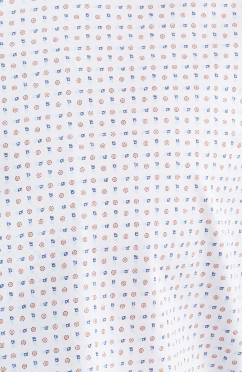 Zanella Dots Knit Cotton Blend Dress Shirt, Alternate, color, Tan