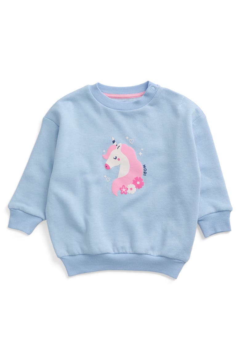 Oversized Sweatshirt, Main, color, Unicorn & Blue Frost
