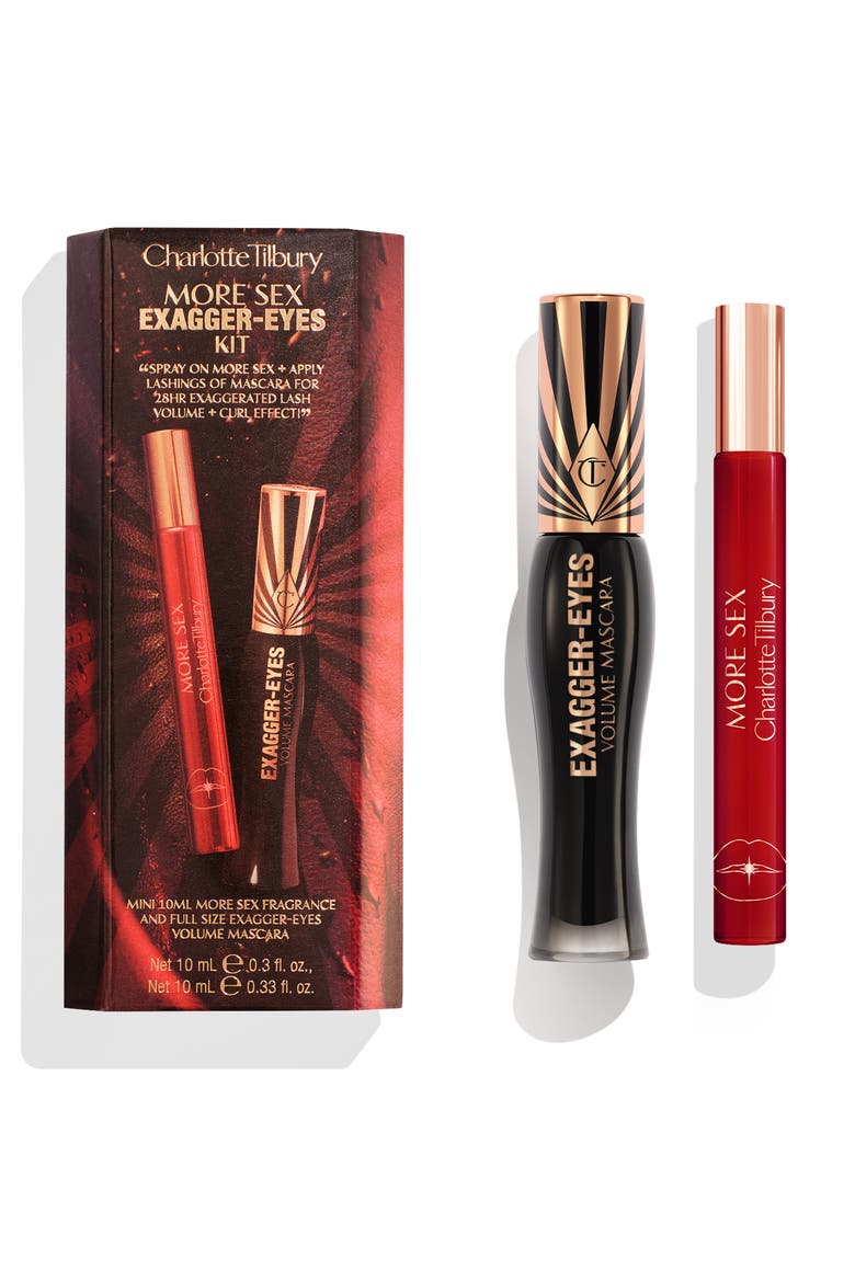 More Sex Exagger-Eyes 2-Piece Set $54 Value, Main, color, BLACK