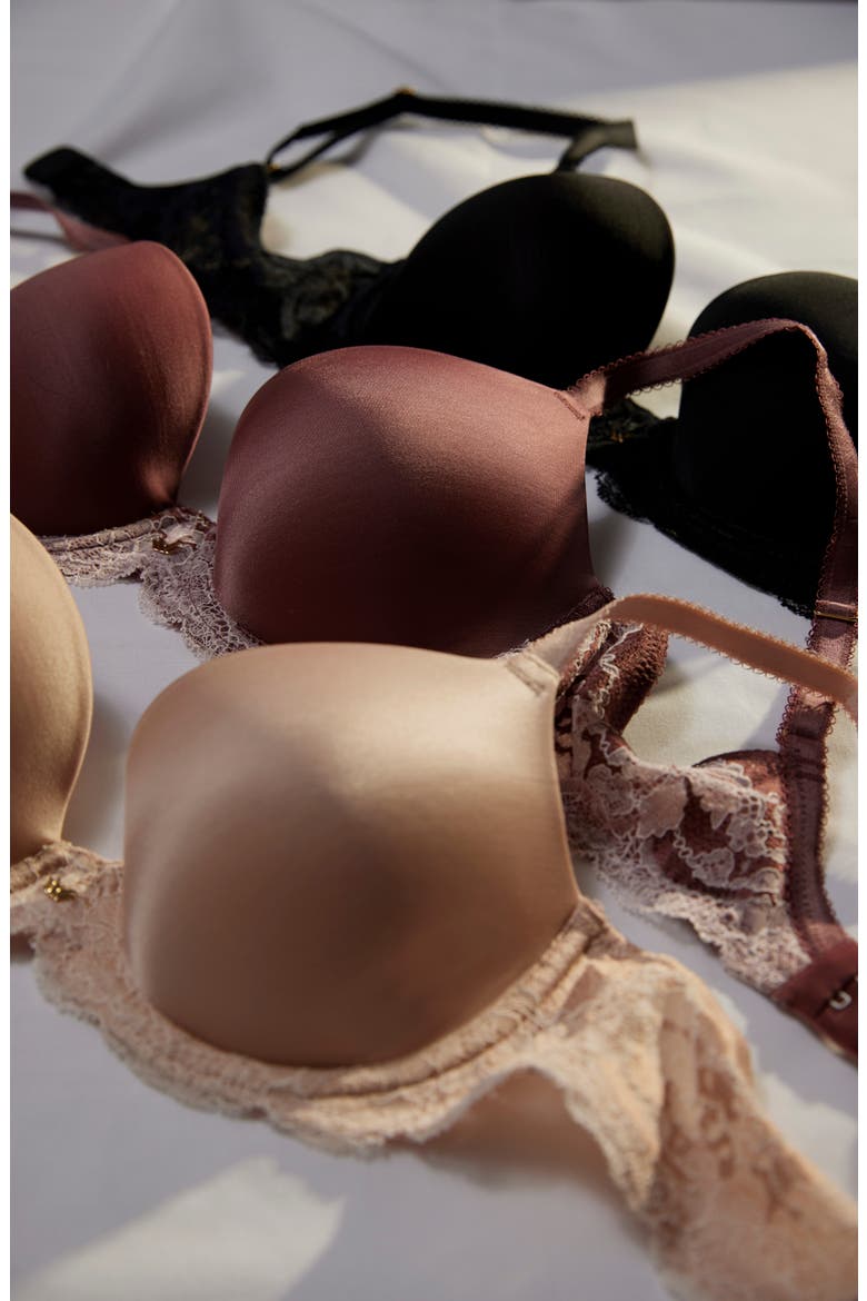 Modern Affair Underwire T-Shirt Bra, Alternate, color, ROSE BROWN/ CRADLE PINK
