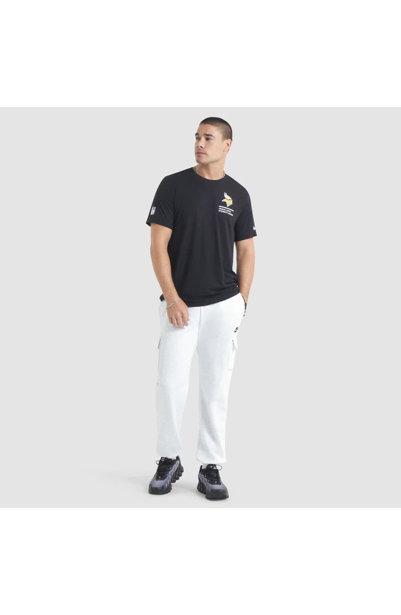 Nike Men's Nike Black Minnesota Vikings 2025 NFL Crucial Catch Tri-Blend Dri-FIT T-Shirt, Alternate, color, Black