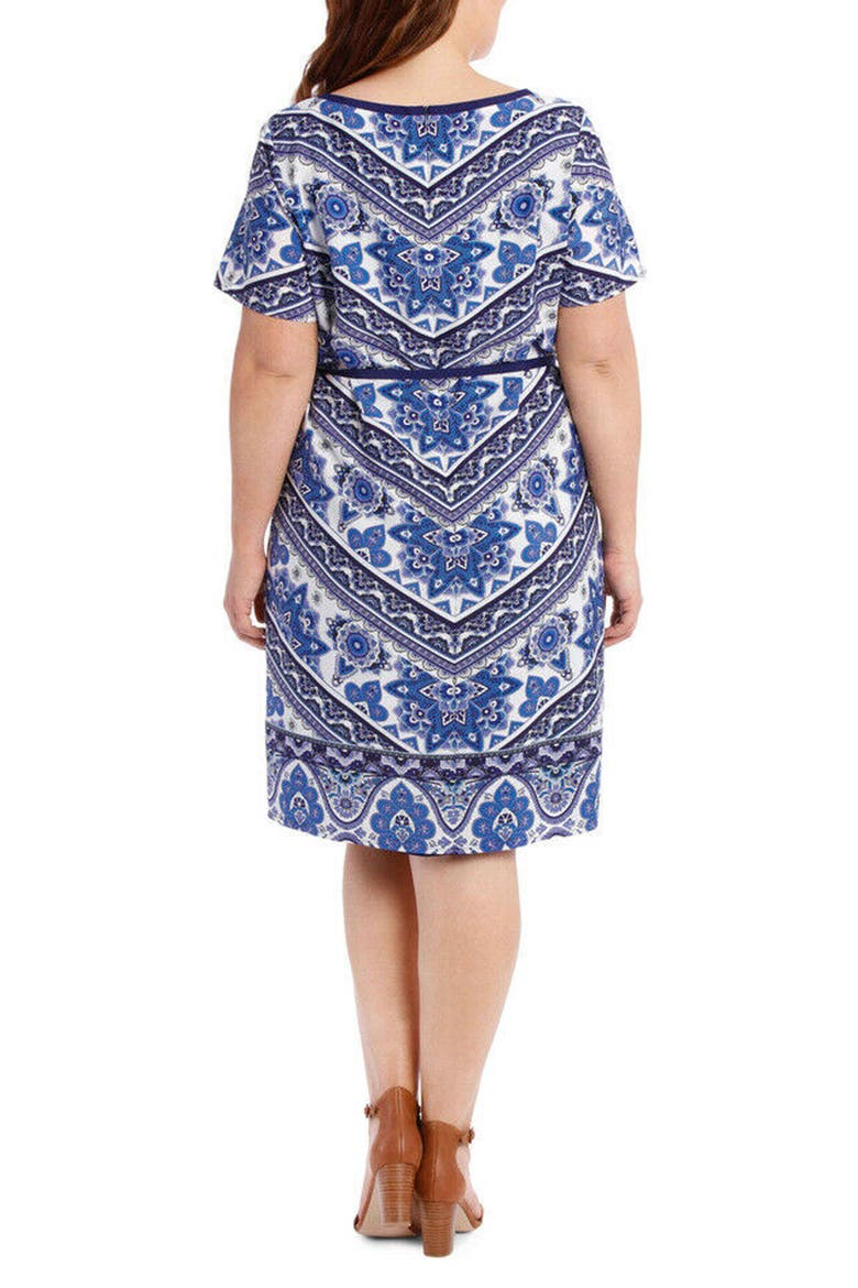 Morocco Short Sleeve Dress, Alternate, color, PRINT