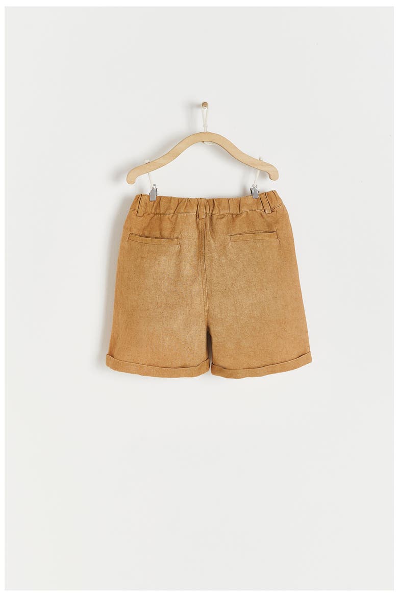 Premium Cotton Manu Bermuda for Infant, Alternate, color, CAMEL