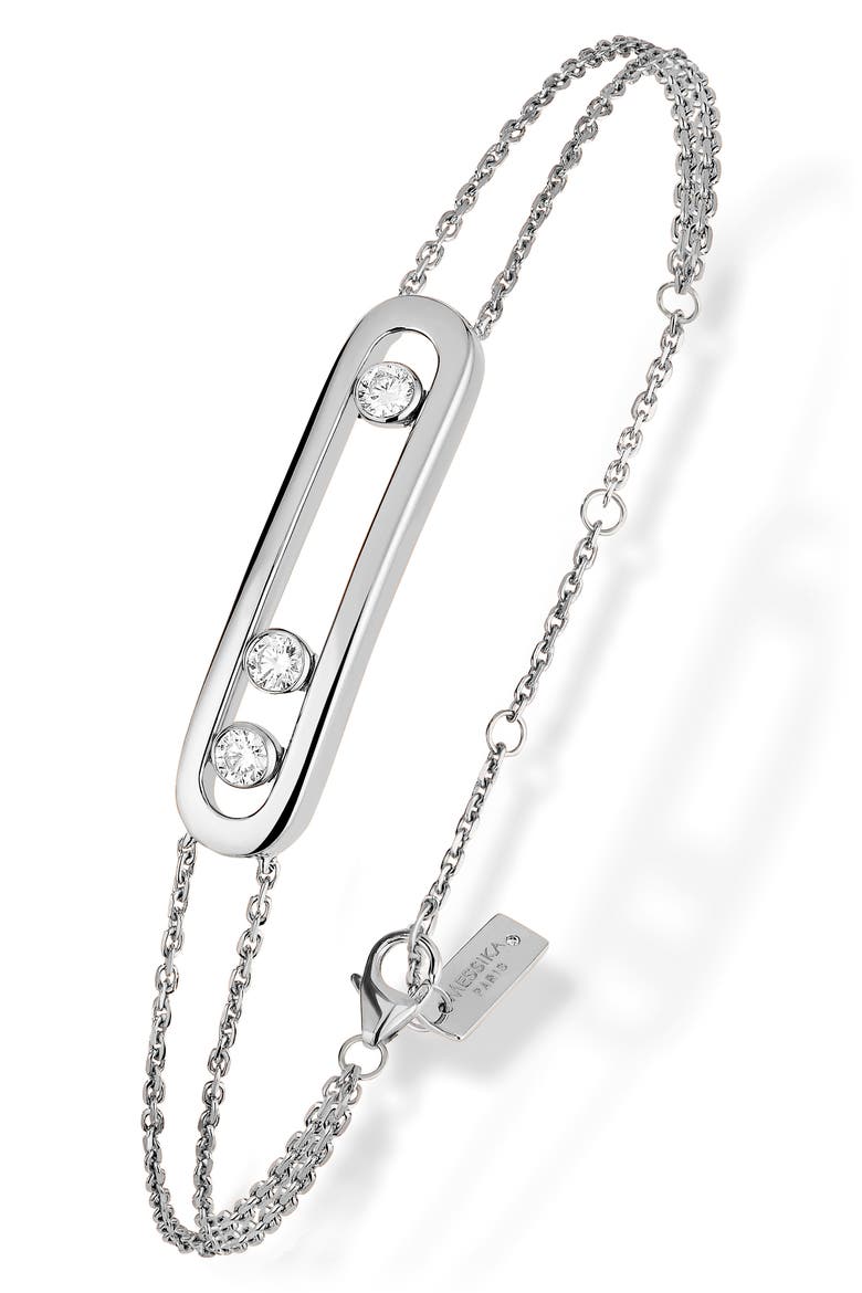 Move Classique Diamond Bracelet, Main, color, WHITE GOLD/ DIAMOND