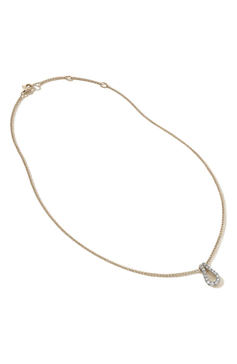 John Hardy Surf Pavé Diamond Pendant Necklace, Main, color, 