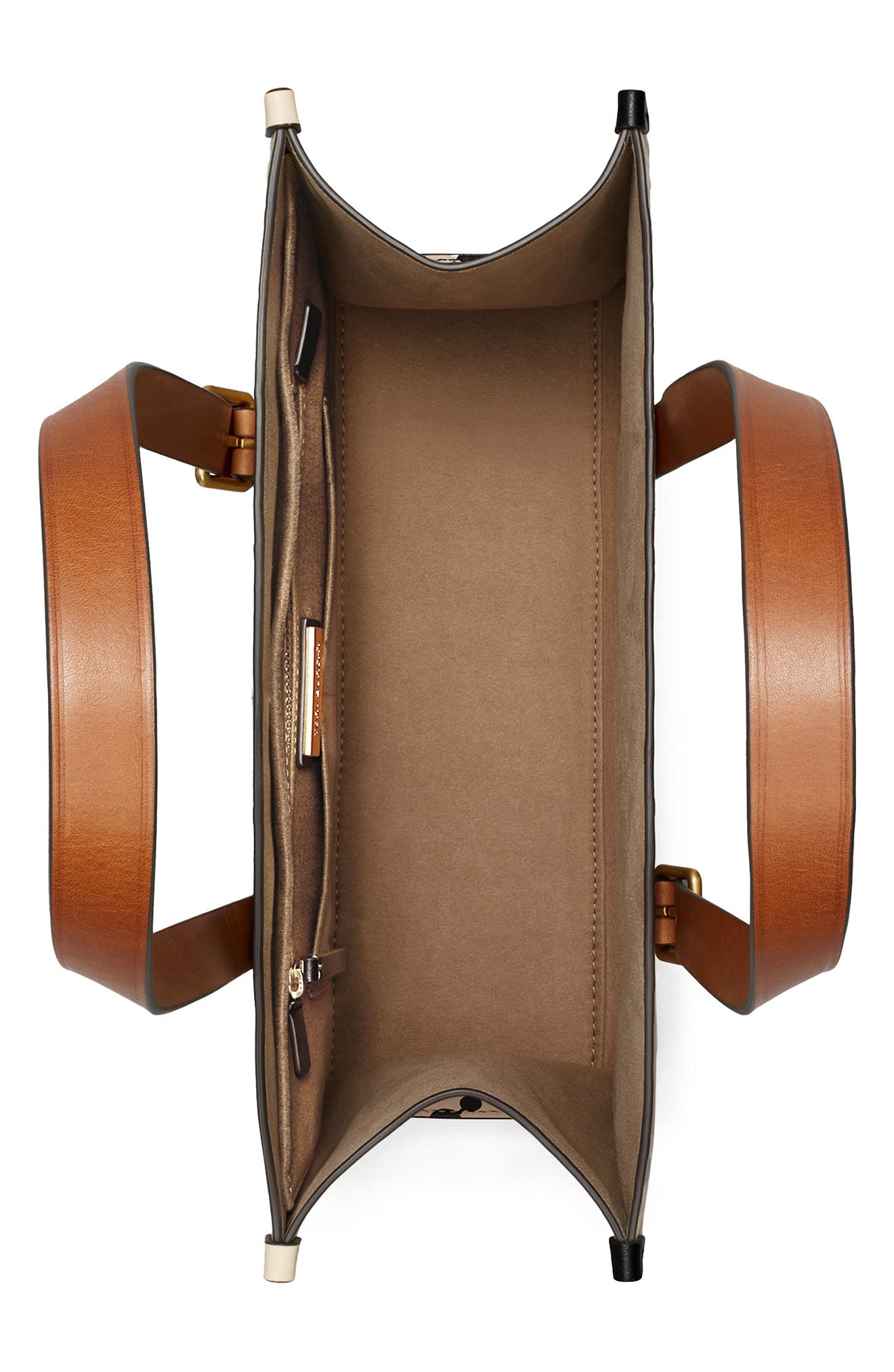 Tory Burch Small T Monogram Contrast Embossed Tote, Alternate, color, 