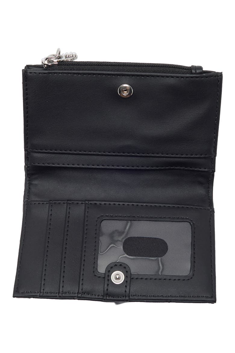 Clarimond Quilted ID Wallet, Alternate, color, BLACK