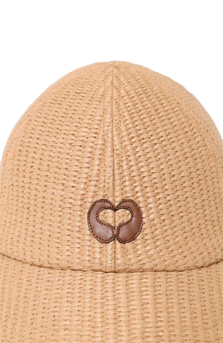 maje Natural-texture cap, Alternate, color, Beige