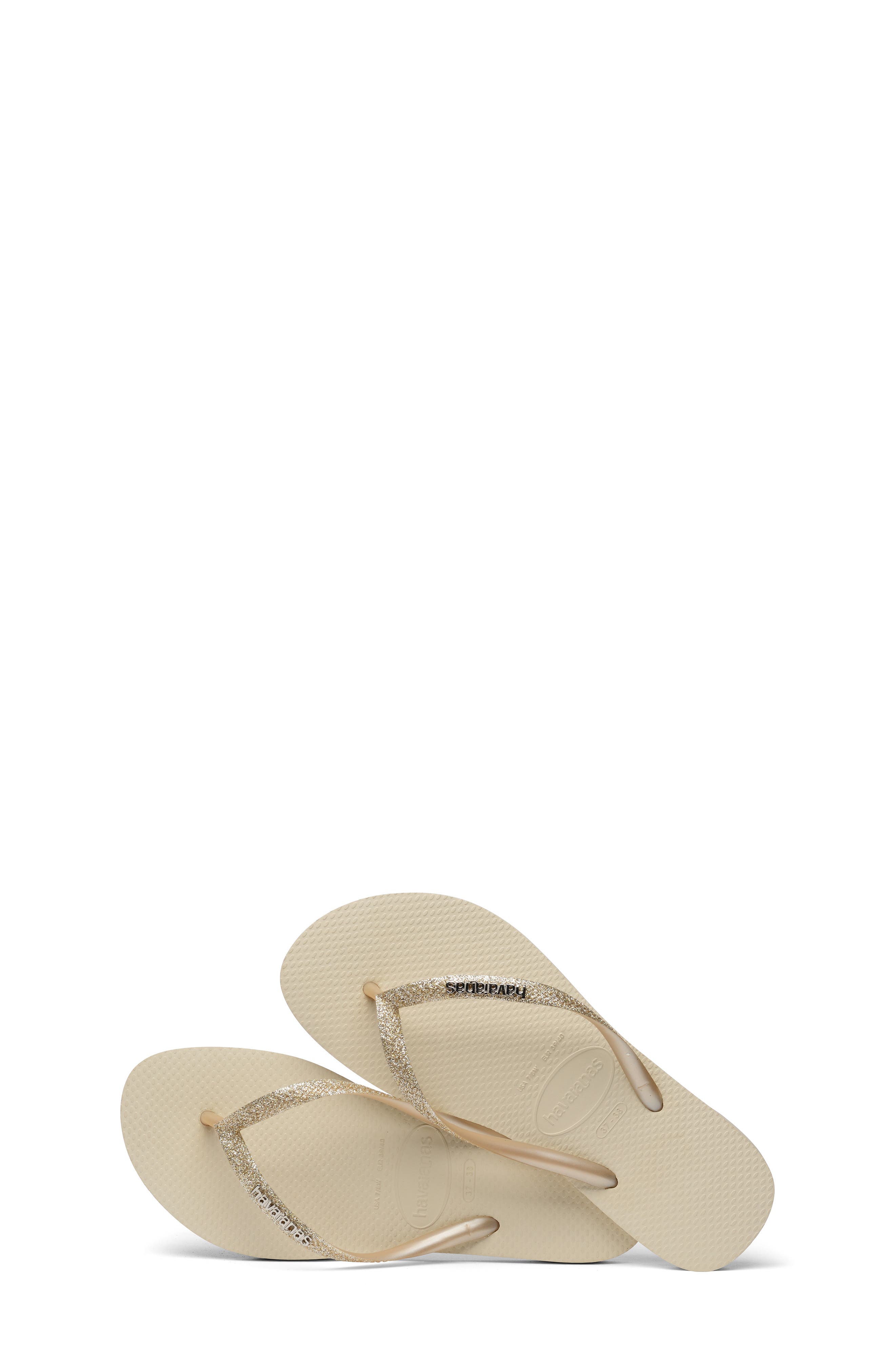 Havaianas Slim Glitter Flip Flop, Alternate, color, 