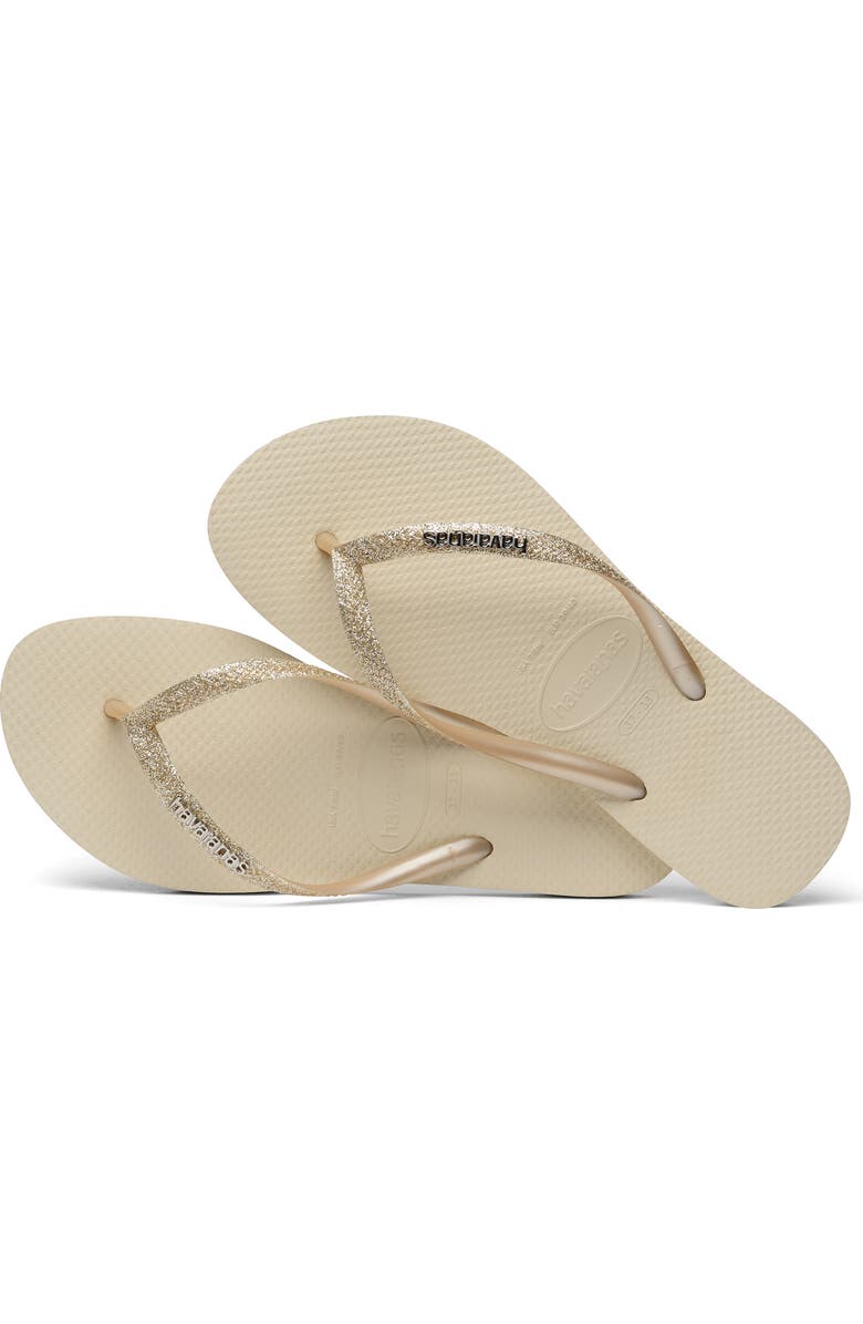 Havaianas Slim Glitter Flip Flop, Alternate, color,