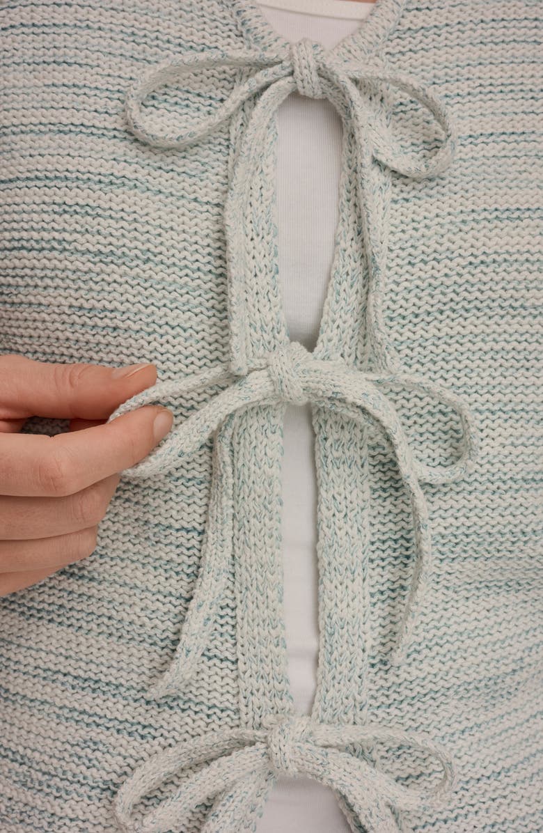 Donna Karan New York Sleeveless Space Dye Cotton Blend Vest, Alternate, color, Skylight