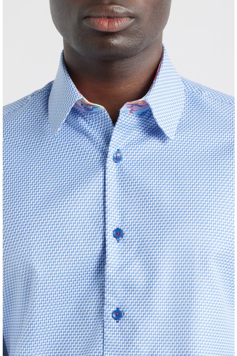 Sinai Collection Luxe Cotton Dress Shirt, Alternate, color, BLUE