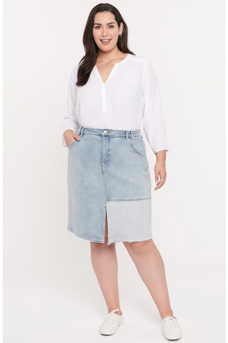 Frayed Denim Pencil Skirt, Alternate, color, DISTRUCTED RADIANCE BASE