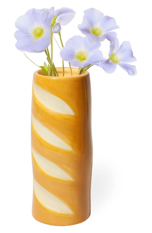 Doiy Baguette Vase In Yellow