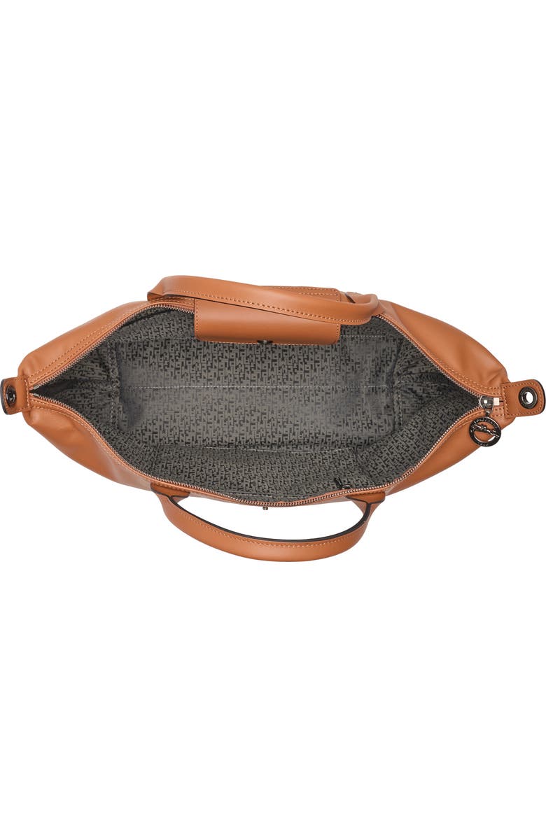 Longchamp Le Pliage Extra Large Leather Tote Bag, Alternate, color, Cognac