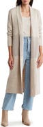 Bobeau Chevron Waist Knit Shawl Cardigan