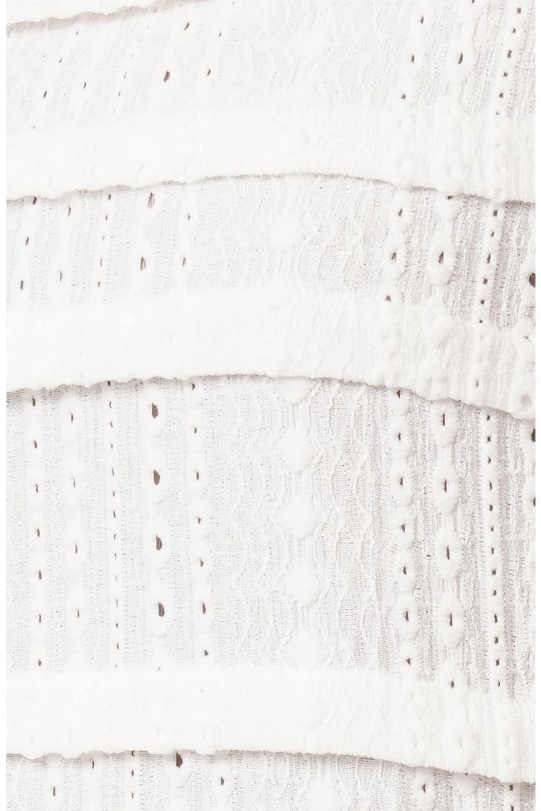 Eyelet Ruffle Top, Alternate, color, WHITE