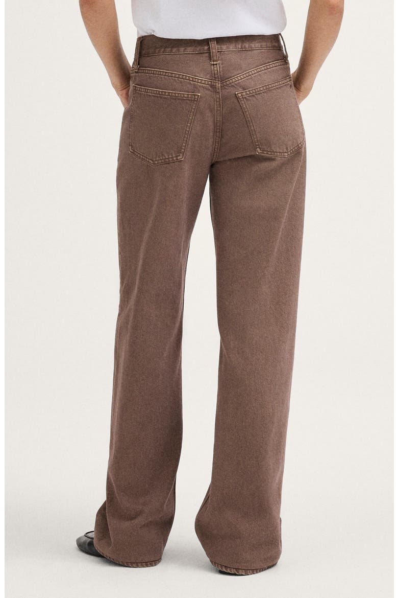 Low Slung Baggy Jeans, Alternate, color, DARK CHESTNUT