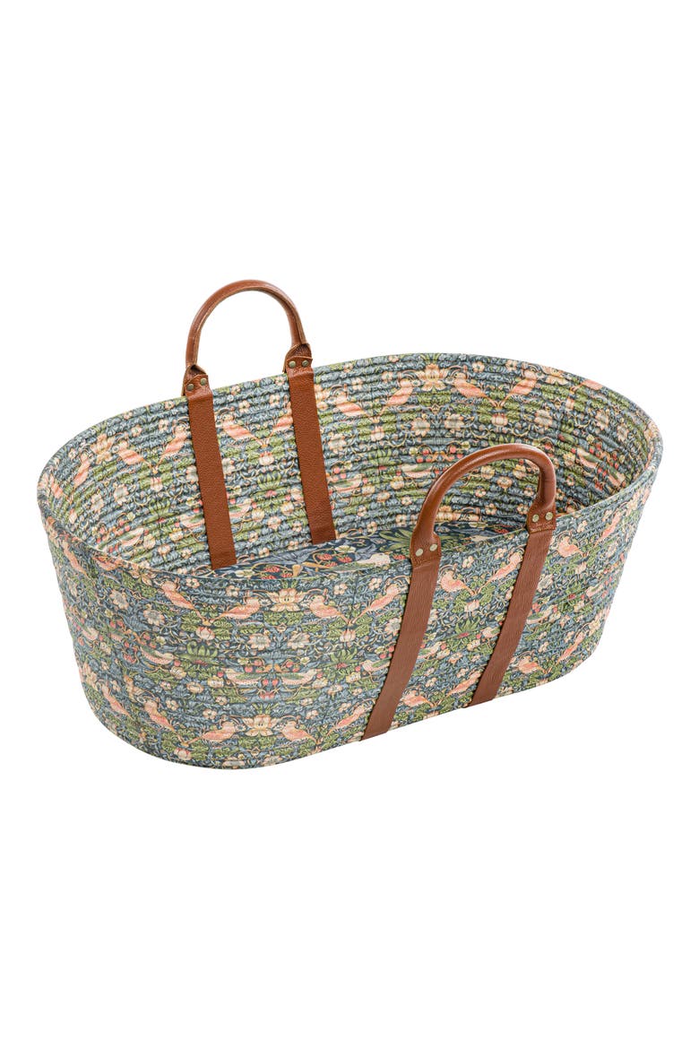 Dream Weaver Travel Moses Basket, Alternate, color, GREEN