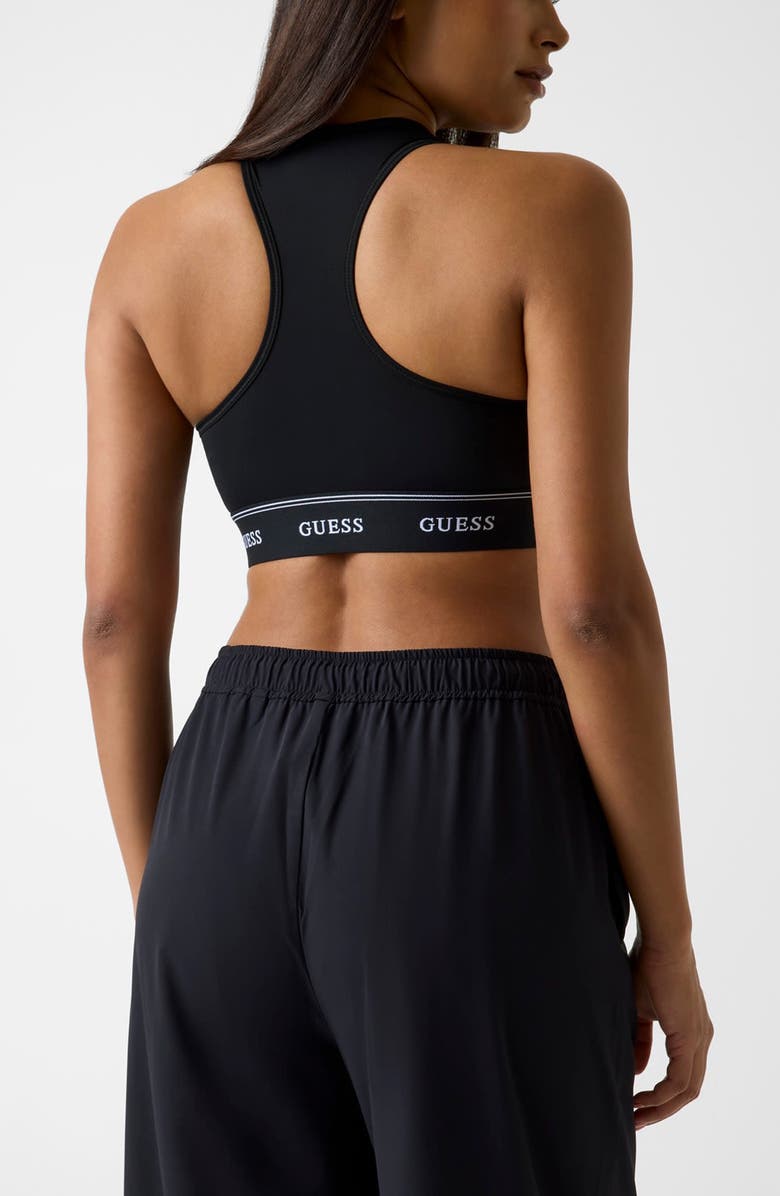 GUESS Alba Sports Bra, Alternate, color, Black