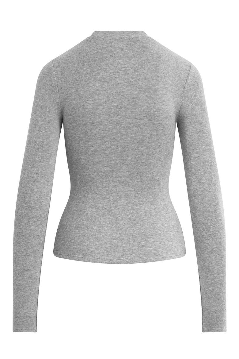 The Heritage Long Sleeve Tee, Alternate, color, HEATHER GREY