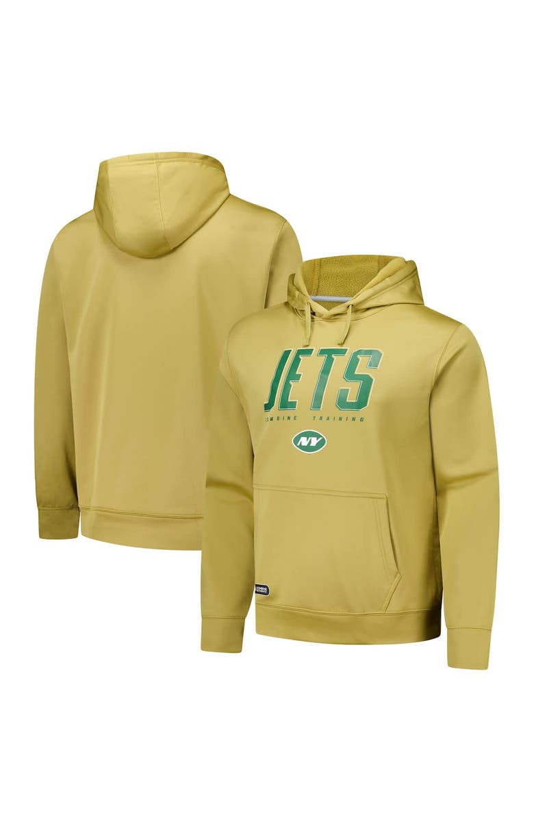 Outerstuff Men's Khaki New York Jets Top Ranked Pullover Hoodie, Alternate, color, Khaki
