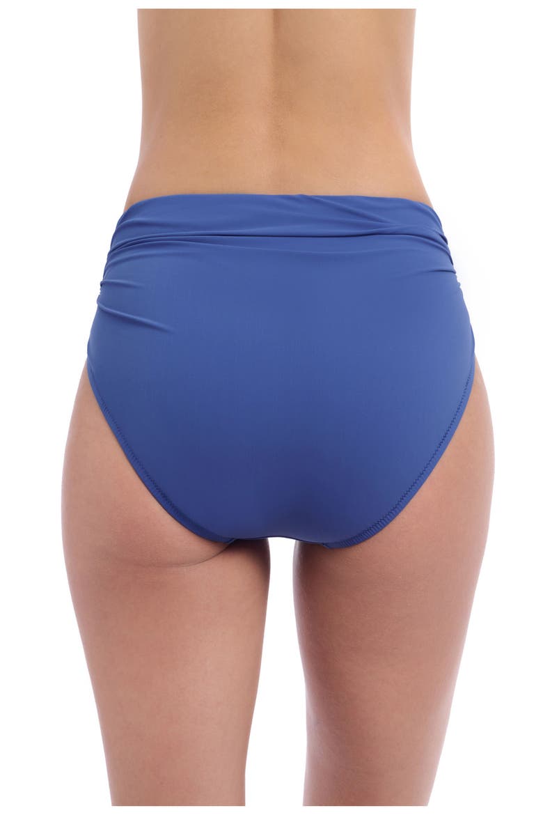 Solo Mid-Rise Shirred Bottom, Alternate, color, Denim