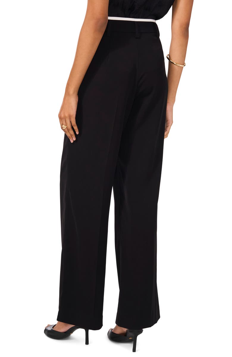 Vince Camuto Contrast Detail Wide Leg Pants, Alternate, color, 