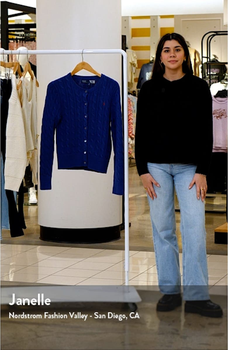 Cable Stitch Cardigan, sales video thumbnail